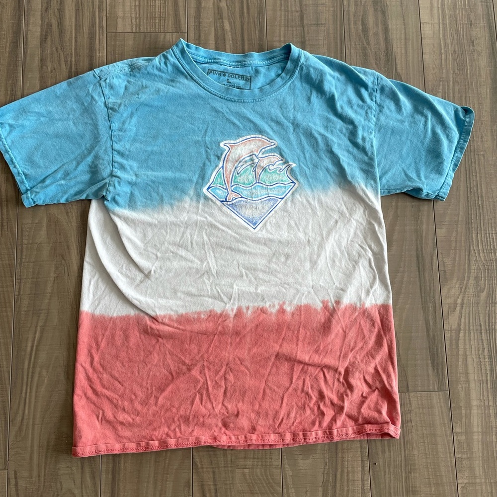 Pink Dolphin Tie-Dye T-Shirt